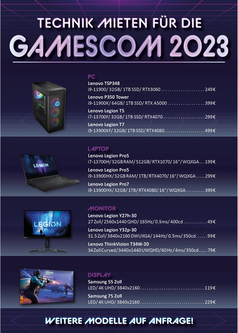 Flyer Gamescom 2023